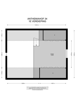 Floorplan - Anthemiahof 34, 6361 JP Nuth